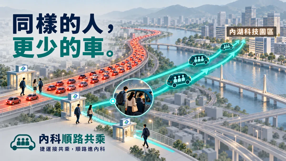 內科上班順起來: 內科順路共乘的分享圖