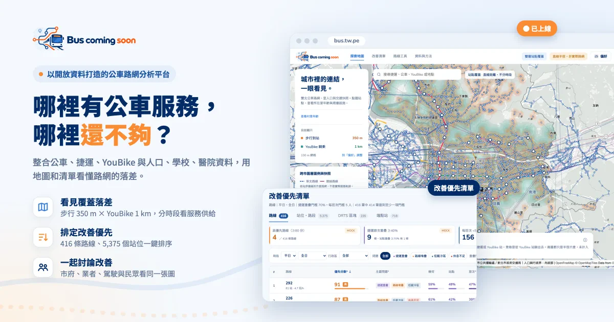 Bus coming soon的分享圖